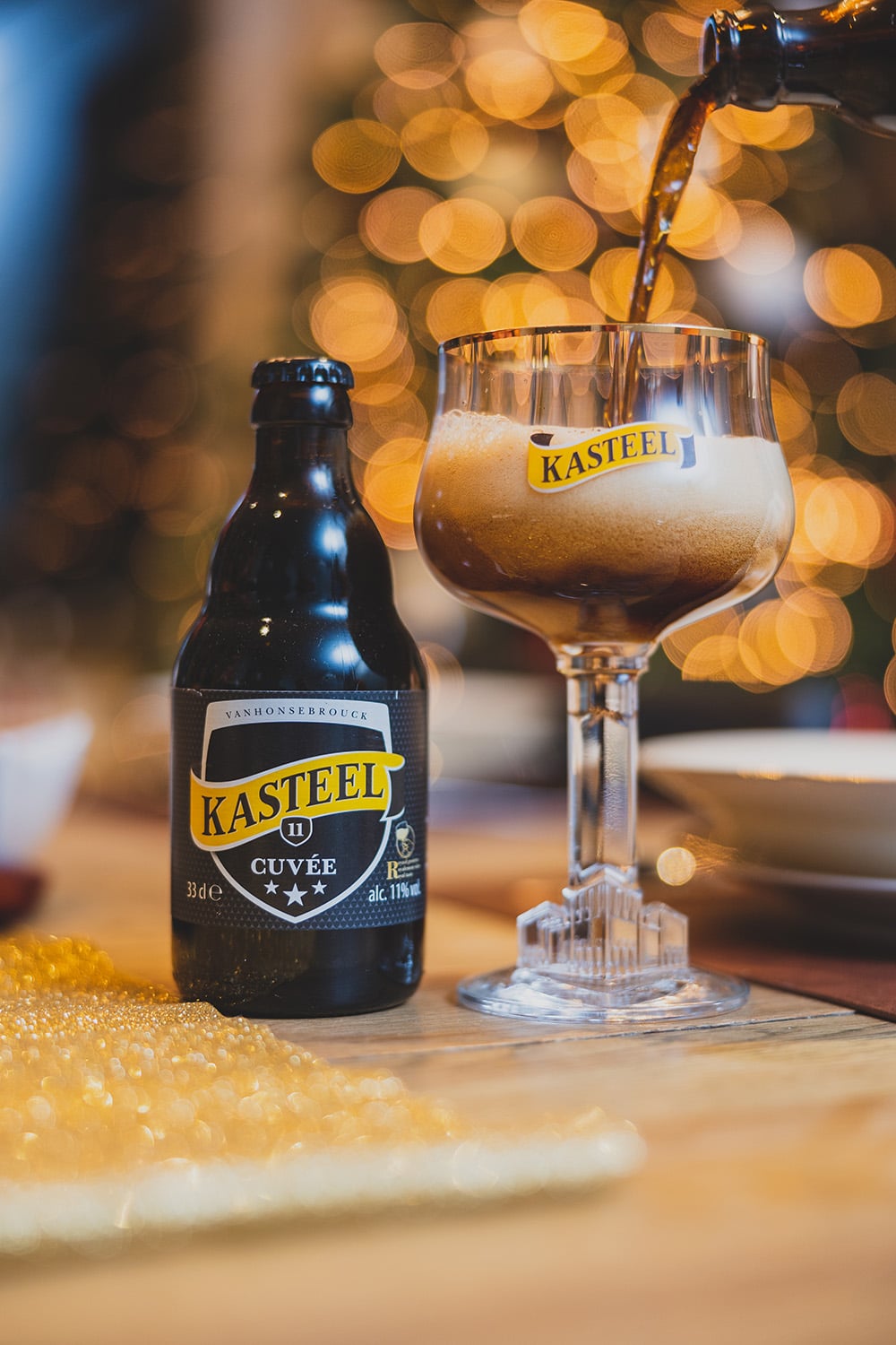 Kasteel Cuvée (4x 33 cl fles + 1x glas) - Afbeelding 3