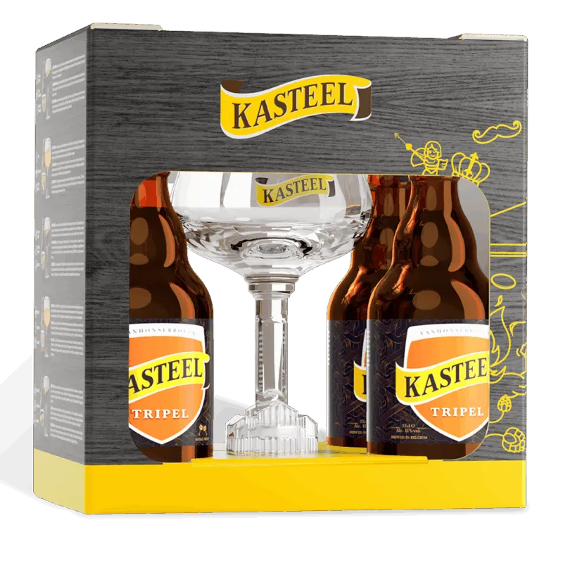 Gift pack Kasteel Tripel 4×33