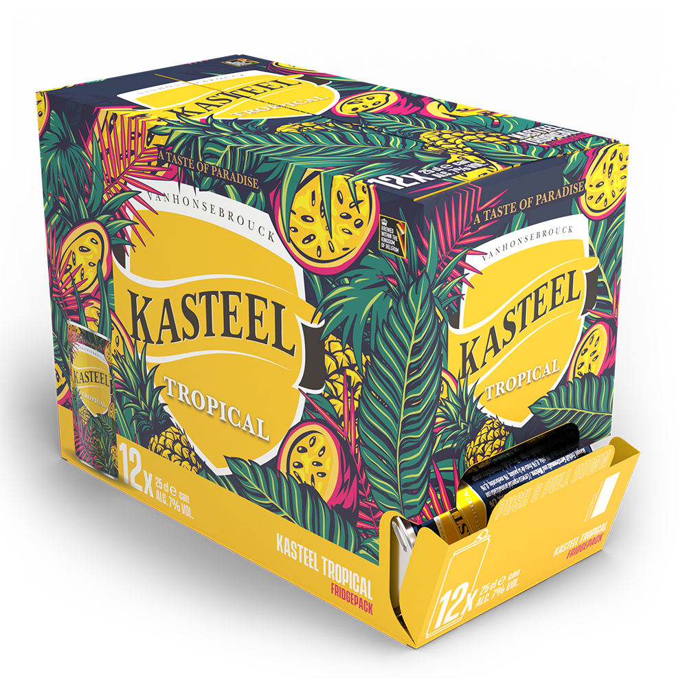 Kasteel Tropical Fridgepack (12x 25 cl blik)