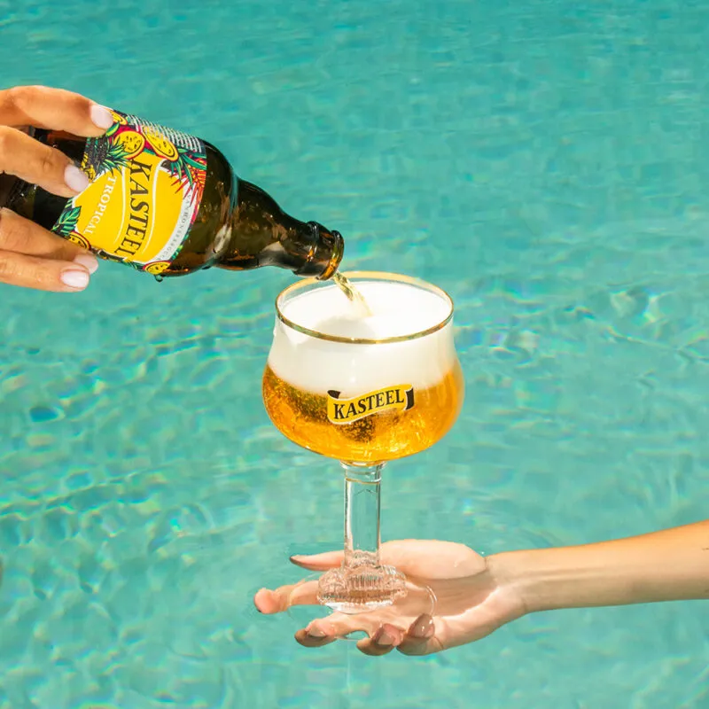 Kasteel Tropical (4x 33 cl bottles + 1x glass)