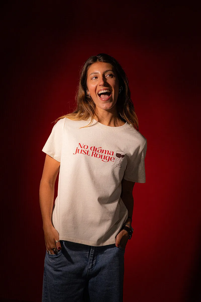 T-shirt Femme Kasteel Rouge (Natural Raw)