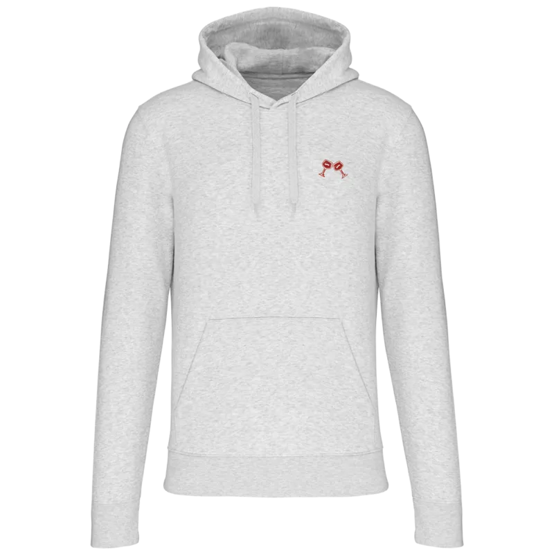 Sweat à capuche Kasteel Rouge “Cherry On Top” (gris)
