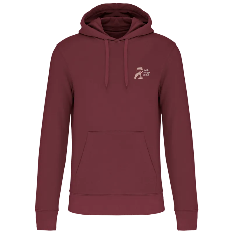 Sweat à capuche Kasteel “Talk Rouge” (bordeaux)