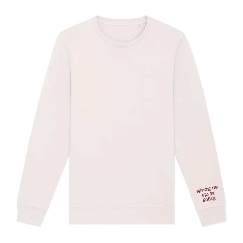 Sweat à capuche Kasteel Rouge “Enjoy” (blanc vintage)