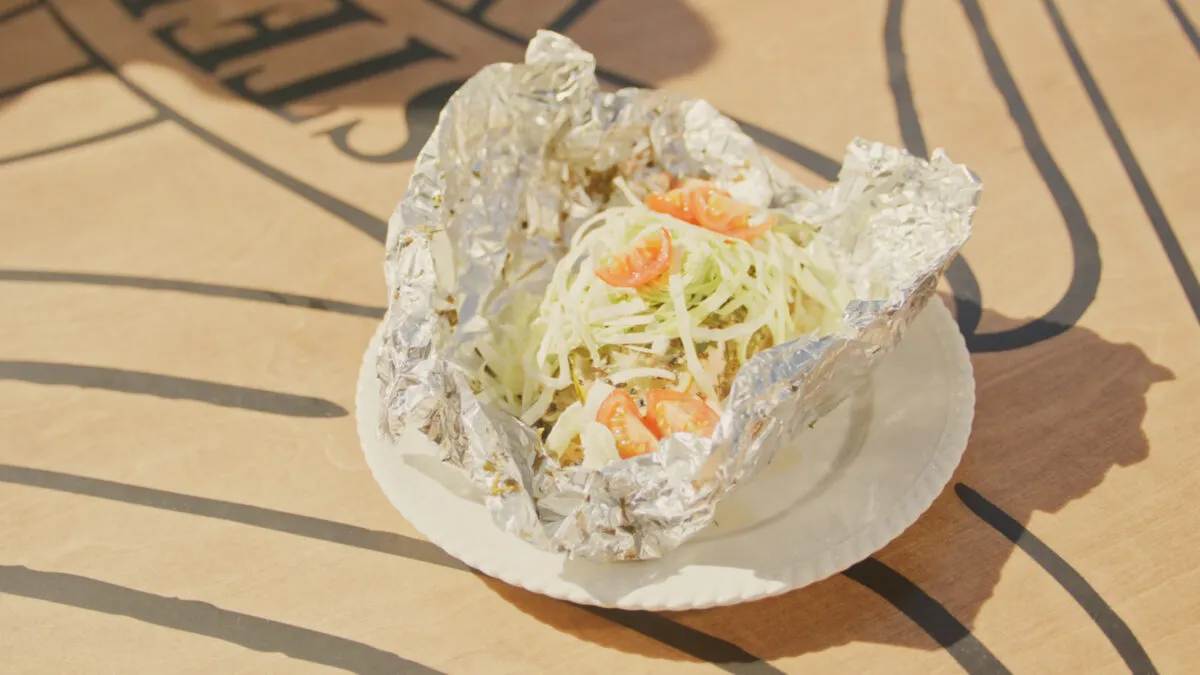 Salmon en papillote with Kasteel Rouge