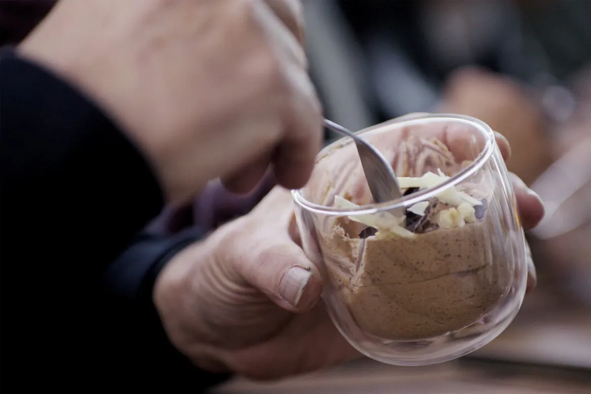 Chocolate mousse with Kasteel Donker