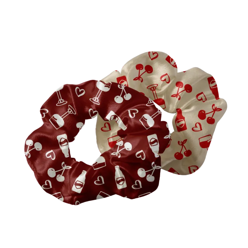 Kasteel Rouge Scrunchies (Set van 2)